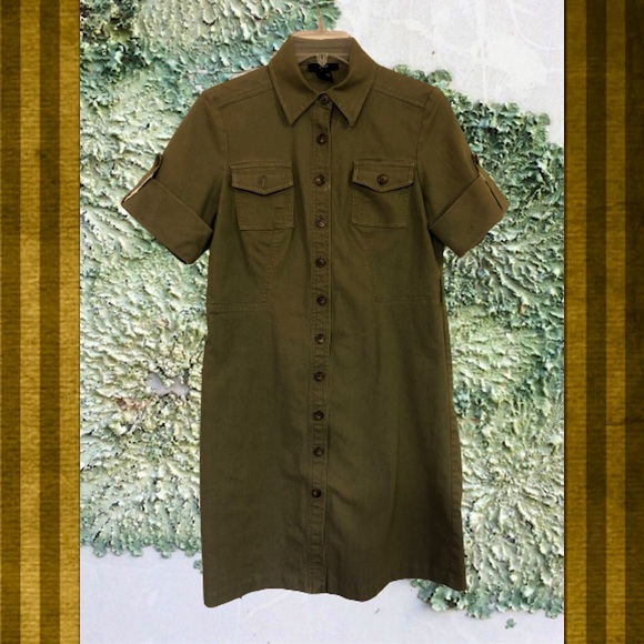 Military Style Dress - Picture 1 of 5